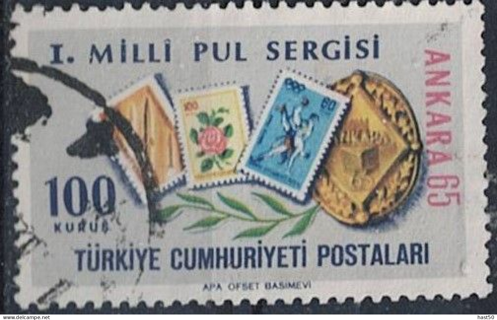 Türkei Turkey Turquie - Briefmarkenausstellung „Ankara 65“ (MiNr: 1969) 1965 - Gest. Used Obl - Usati