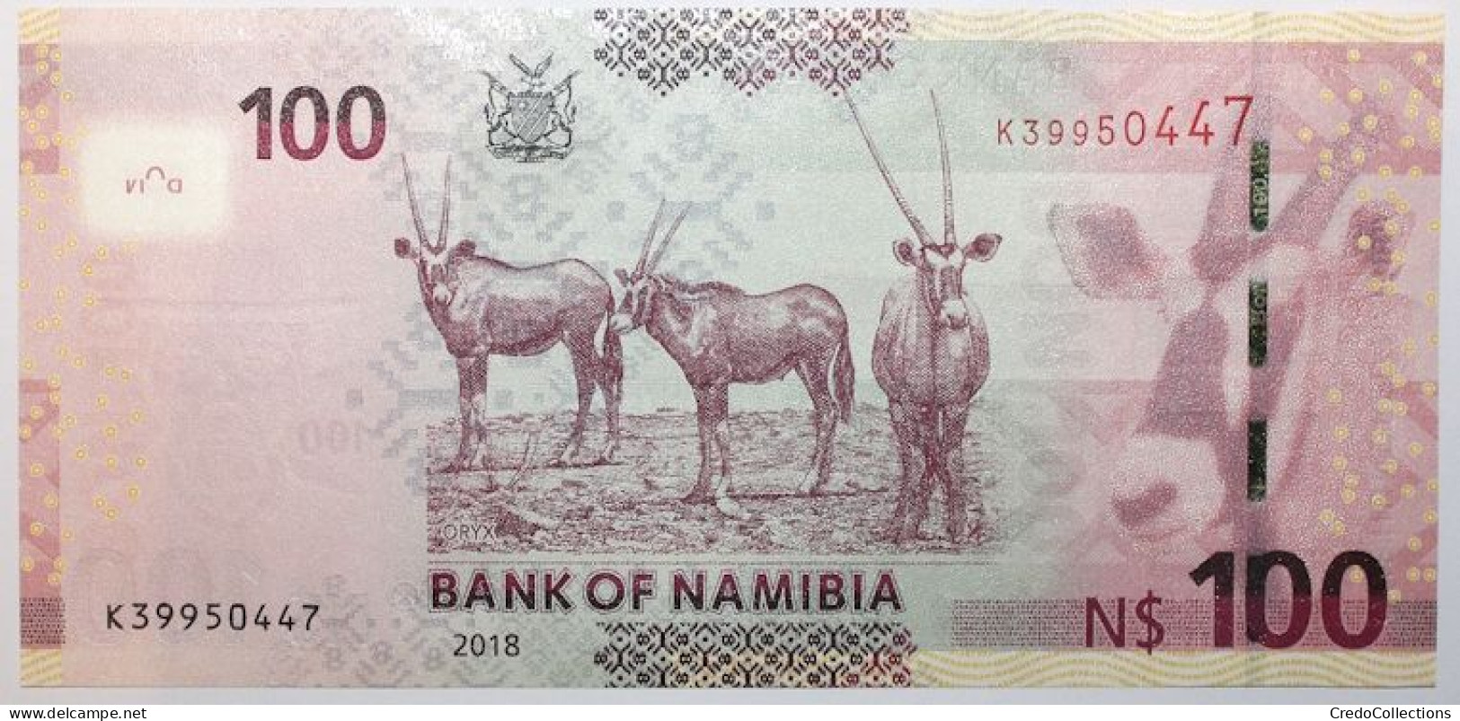 Namibie - 100 Dollars - 2018 - PICK 14b - NEUF - Namibië