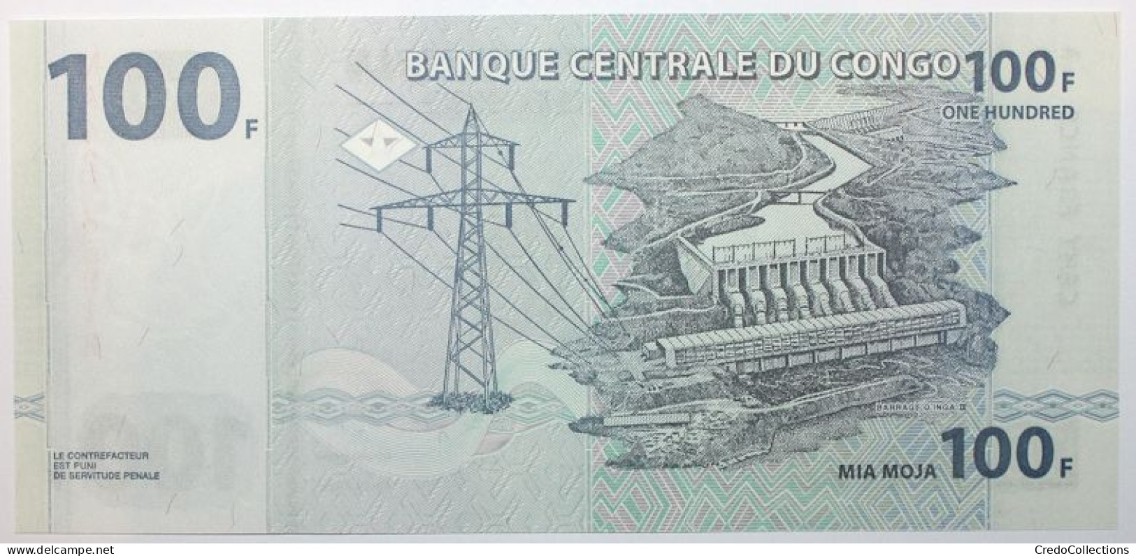 Congo (RD) - 100 Francs - 2000 - PICK 92A - NEUF - République Démocratique Du Congo & Zaïre