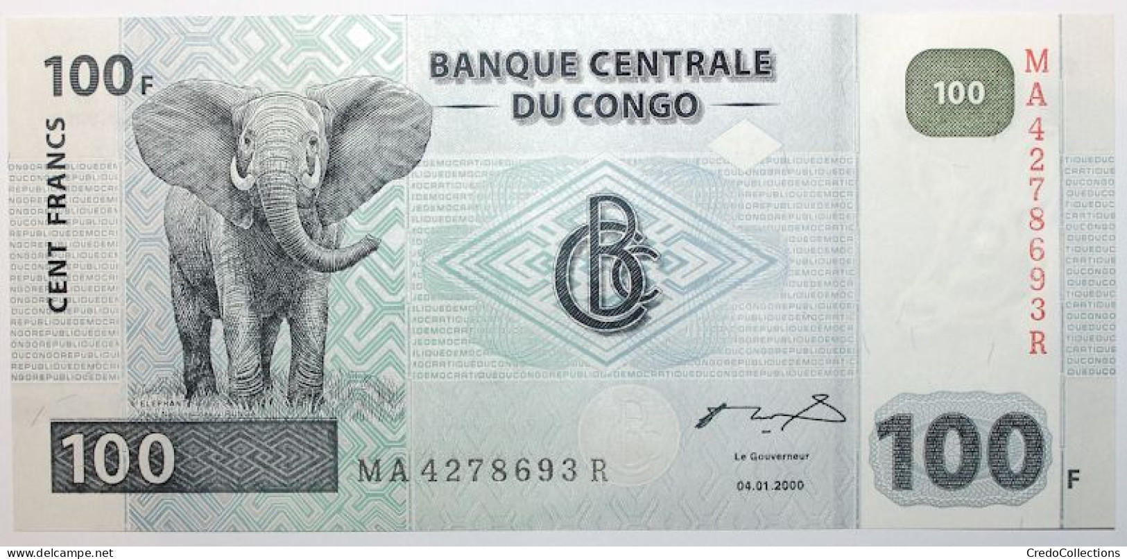 Congo (RD) - 100 Francs - 2000 - PICK 92A - NEUF - Democratische Republiek Congo & Zaire