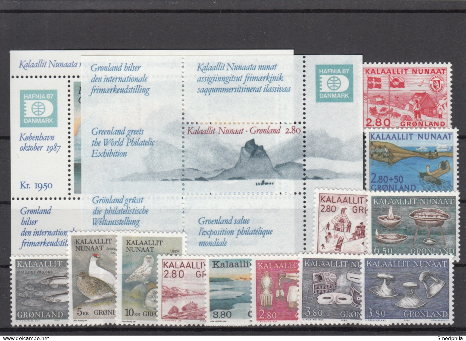Greenland 1986-1987 - Full Years MNH ** - Volledige Jaargang