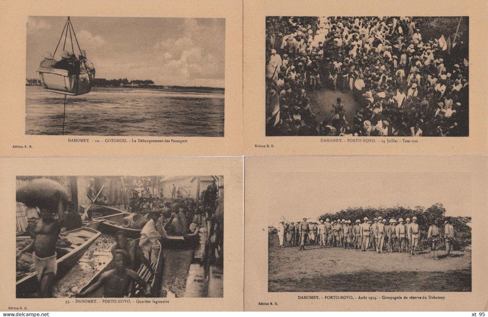 Dahomey - Lot De 13 Cartes Postales Neuves - Porto Novo - Cotonou - Dahome