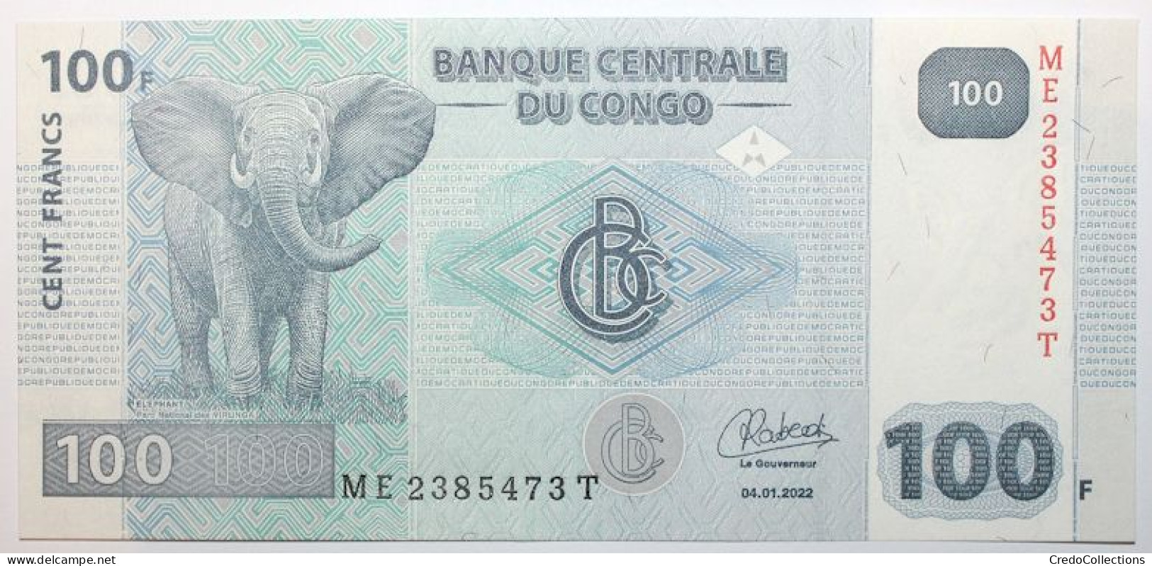 Congo (RD) - 100 Francs - 2022 - PICK 98c - NEUF - République Démocratique Du Congo & Zaïre