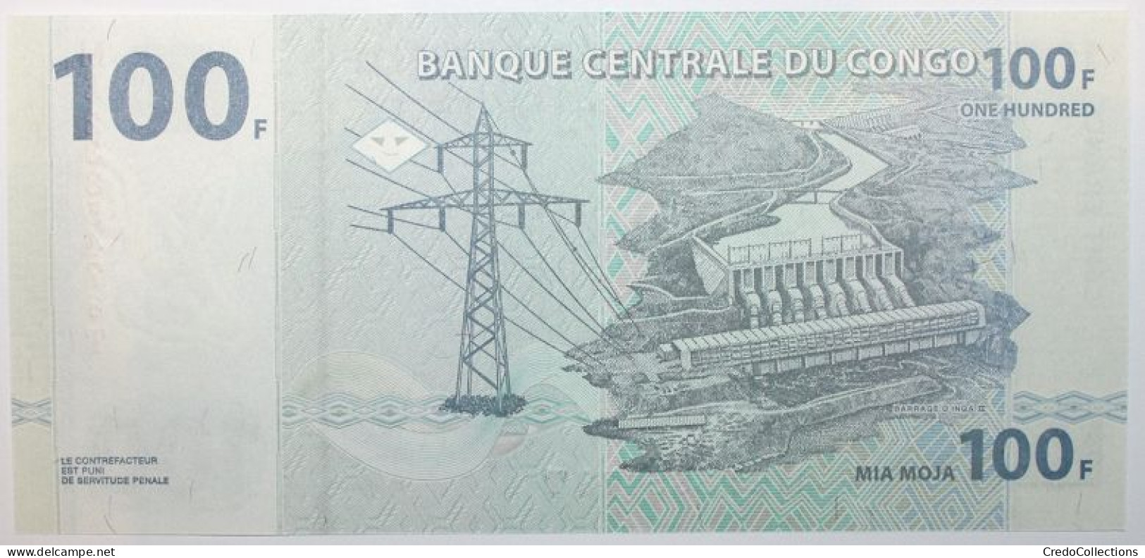 Congo (RD) - 100 Francs - 2022 - PICK 98c - NEUF - République Démocratique Du Congo & Zaïre