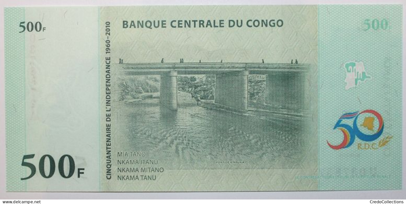 Congo (RD) - 500 Francs - 2010 - PICK 100a - NEUF - Demokratische Republik Kongo & Zaire