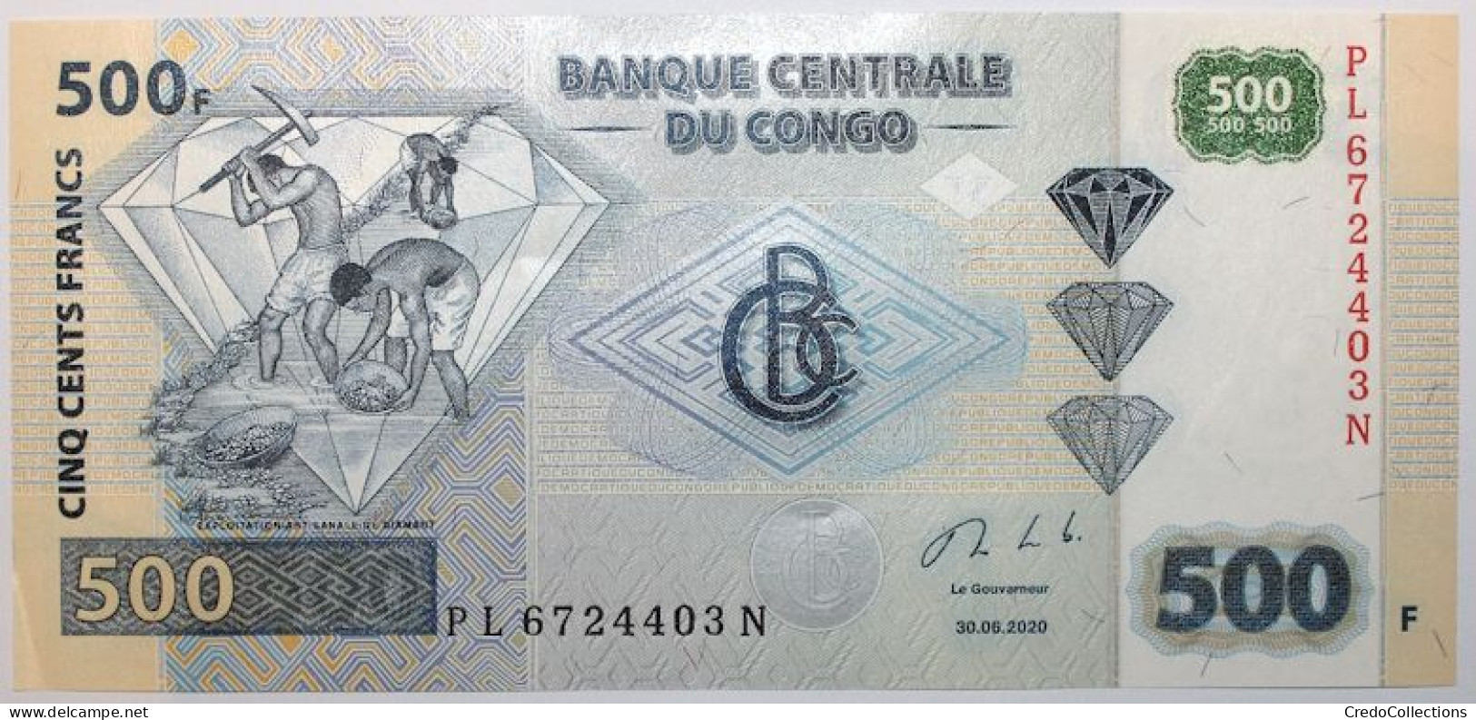 Congo (RD) - 500 Francs - 2020 - PICK 96c - SPL - République Démocratique Du Congo & Zaïre