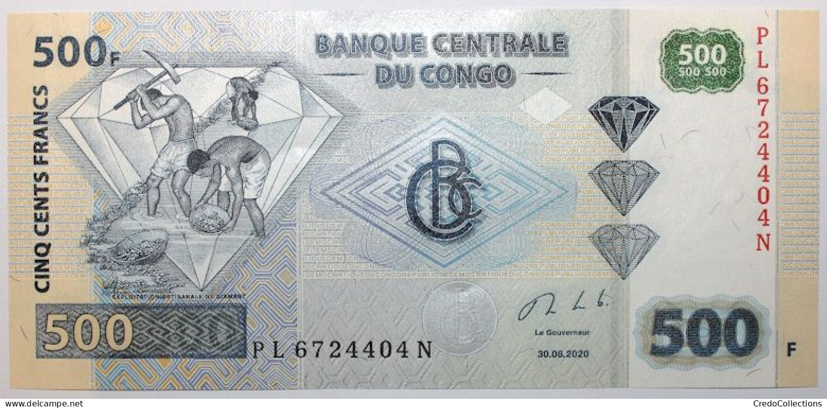 Congo (RD) - 500 Francs - 2020 - PICK 96c - NEUF - République Démocratique Du Congo & Zaïre