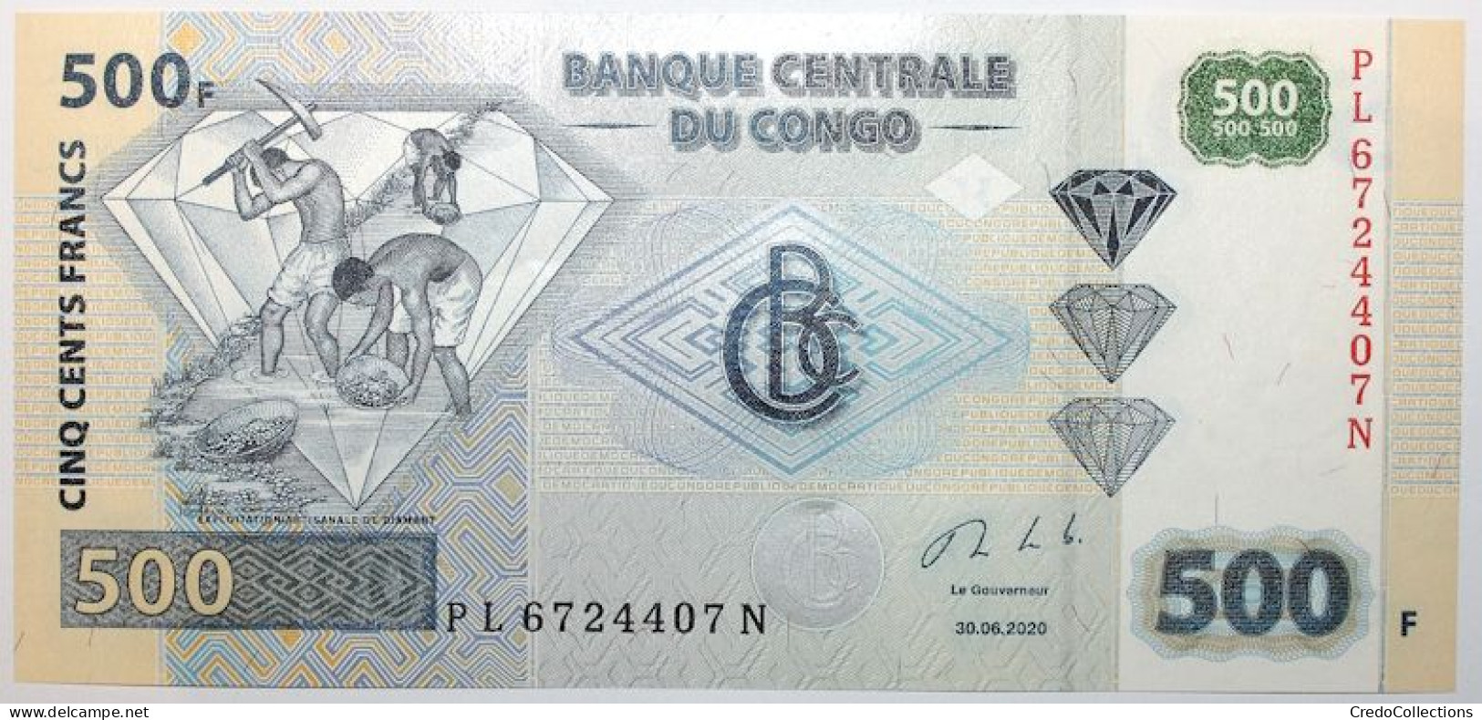 Congo (RD) - 500 Francs - 2020 - PICK 96c - NEUF - République Démocratique Du Congo & Zaïre