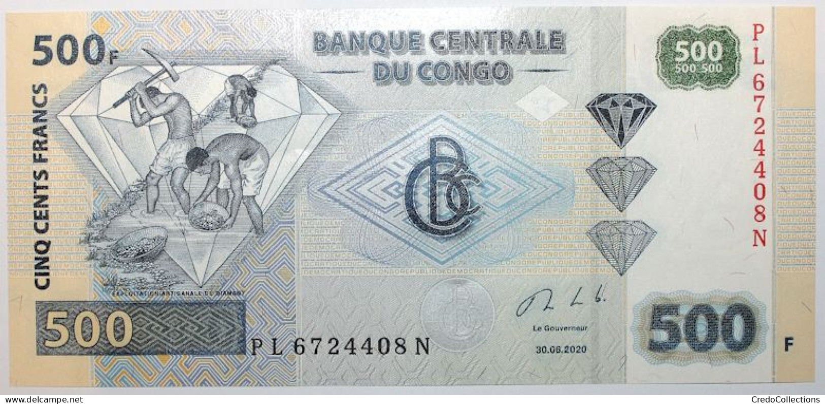 Congo (RD) - 500 Francs - 2020 - PICK 96c - NEUF - République Démocratique Du Congo & Zaïre