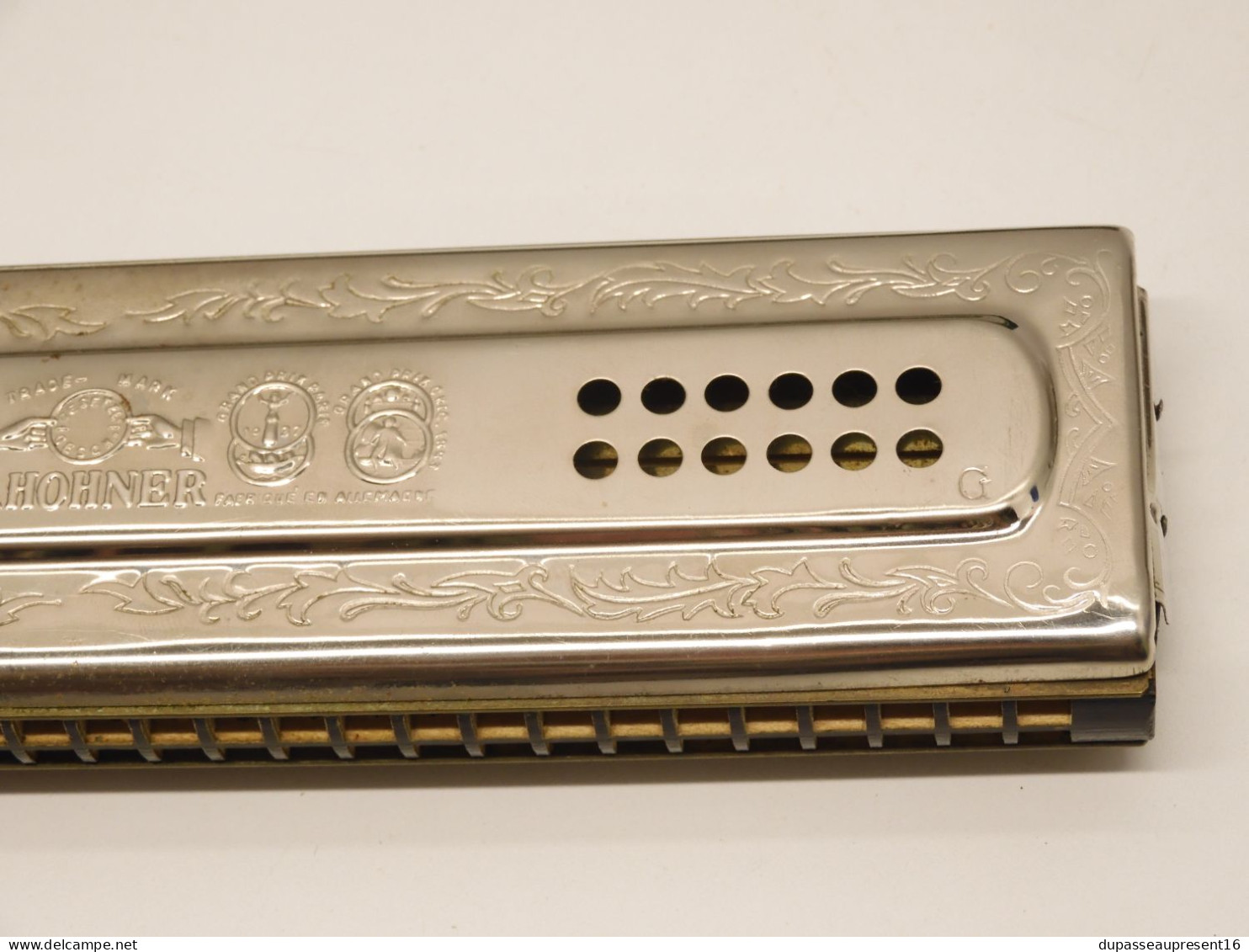 -ANCIEN HARMONICA M HONER THE ECHO HARP dans sa boite made in Germany vitrine    E