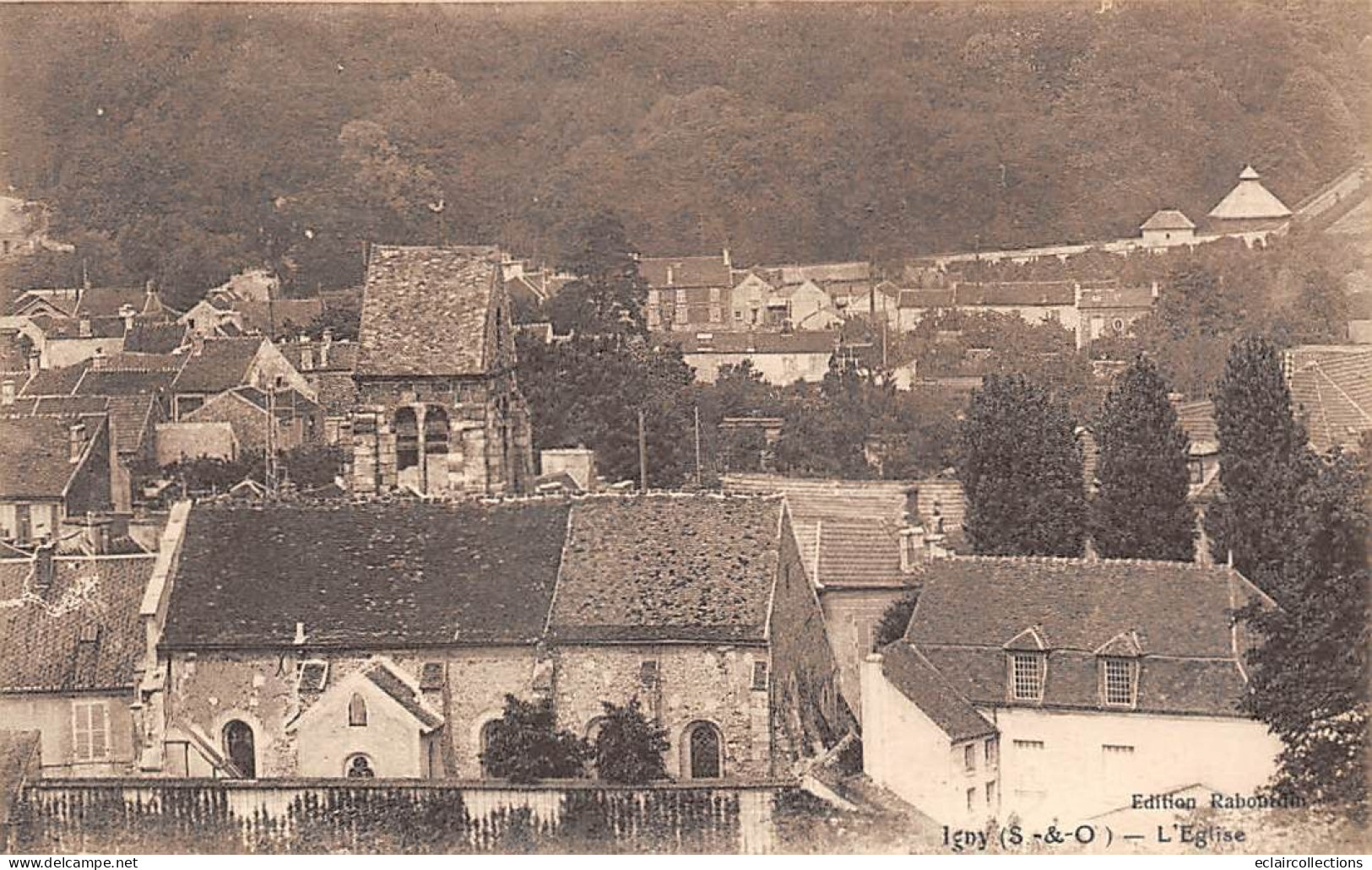 Igny       91          Panorama Et  Eglise            (voir Scan) - Igny