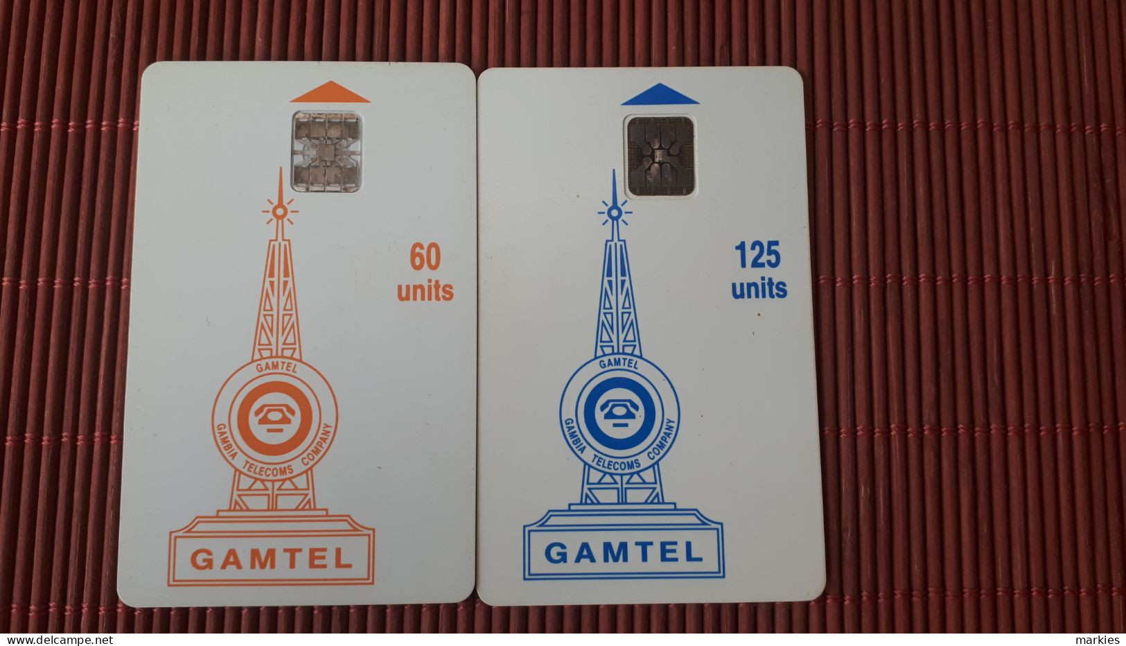 Gambia 2 Phonecards 60 +125 Unts Used Rare - Gambie