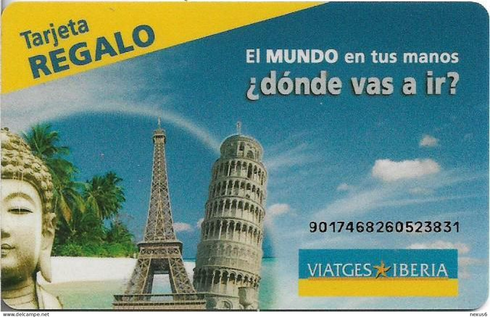 Spain - Viajes Iberia - Tarjeta Regalo Magnetic Gift Card, Used - Otros & Sin Clasificación