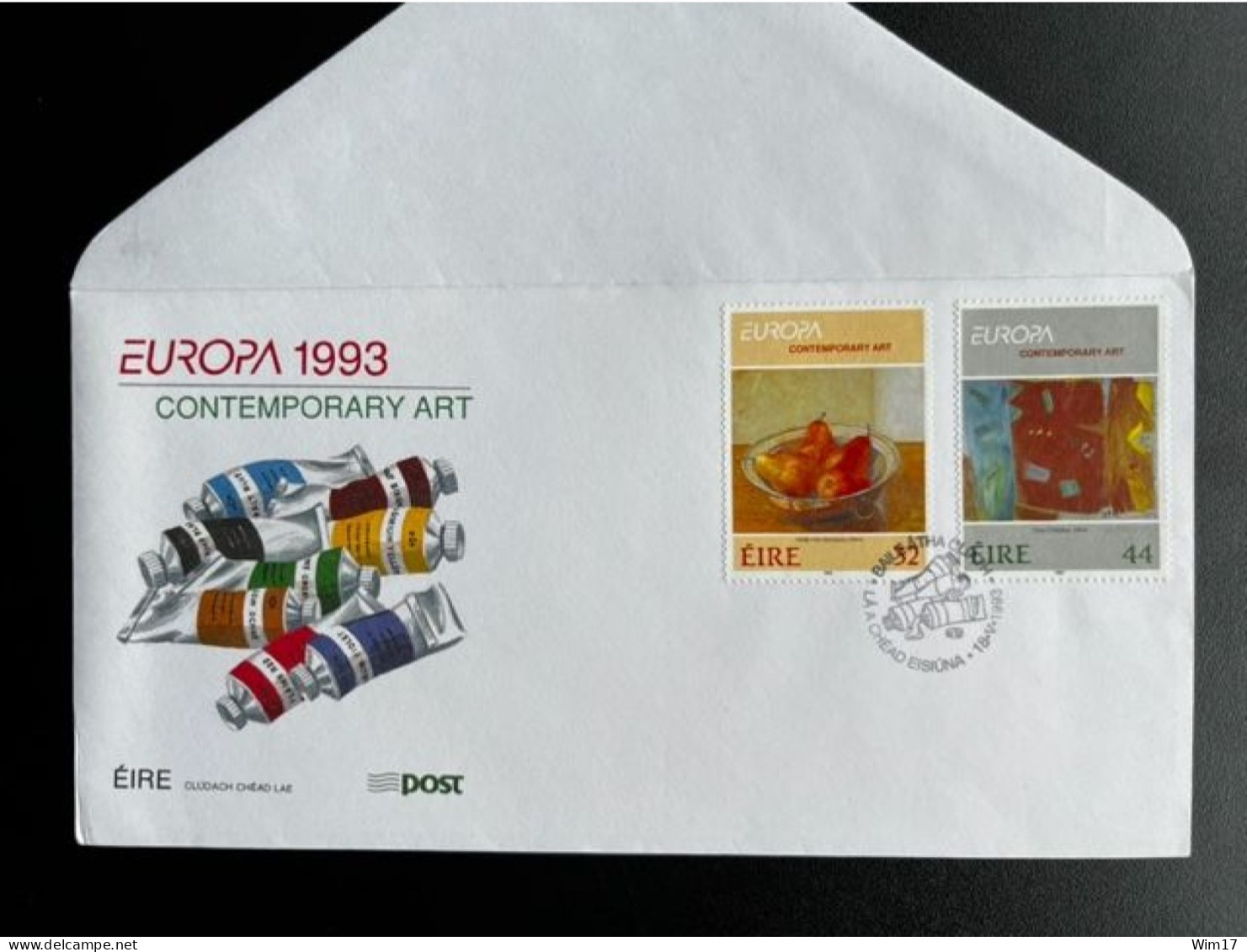 IRELAND 1983 FDC EUROPA CEPT CONTEMPORARY ART IERLAND EIRE PAINTINGS - FDC