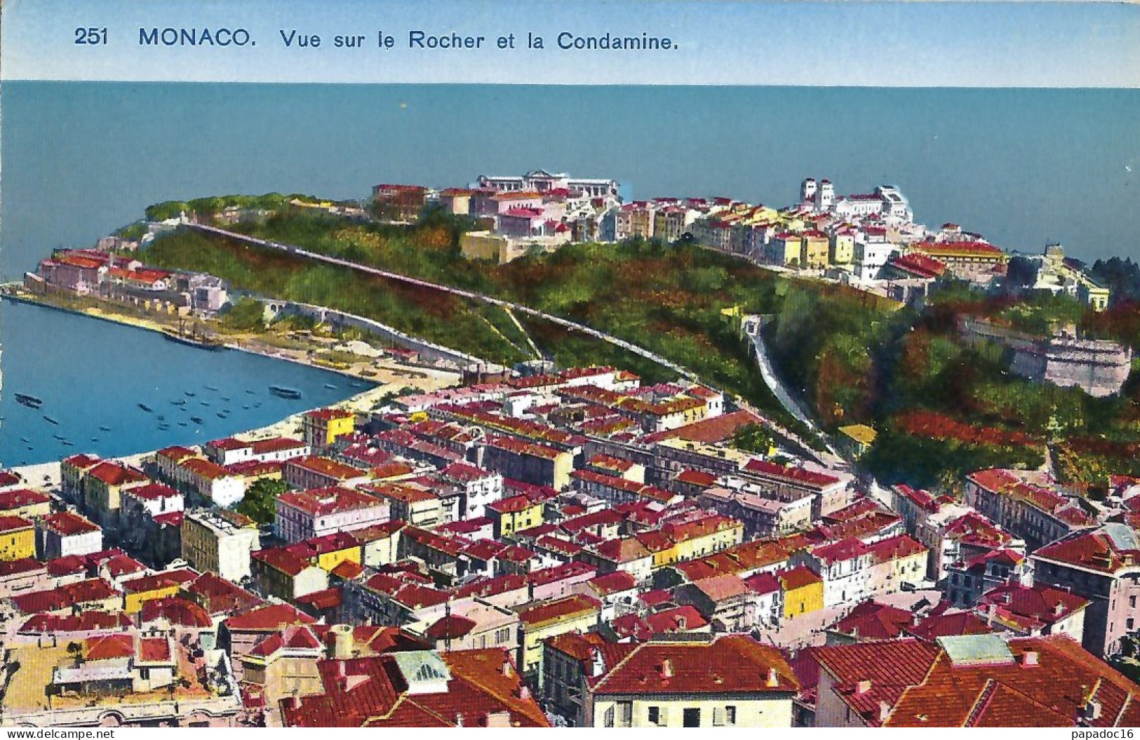 MC - Monaco - Vue Sur Le Rocher Et La Condamine - Les Plus Beau Sites De France N° 251 - La Condamine