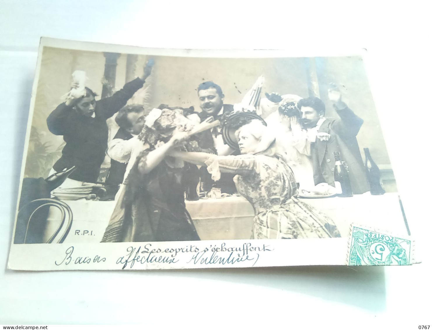 CPA CARTE POSTALE NOCES Photo Série N°9 Un Grand Mariage Les Esprits S Echauffent Oblitérée 1904 (bazarcollect28) - Noces