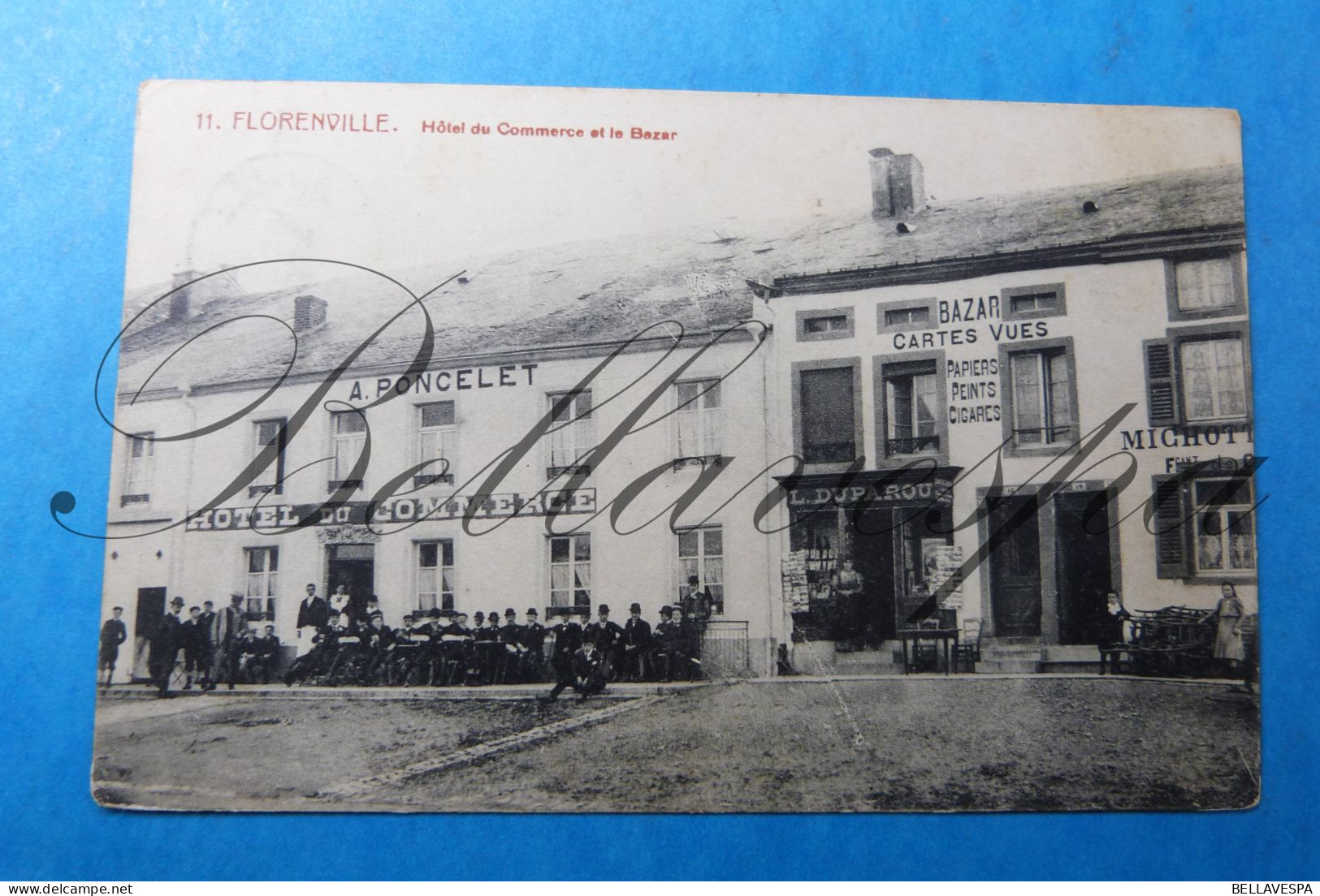 Florenville Hotel Du Commerce Et Le Bazar  Propr A. Poncelet-Bazar L.Duparou  1913 - Florenville
