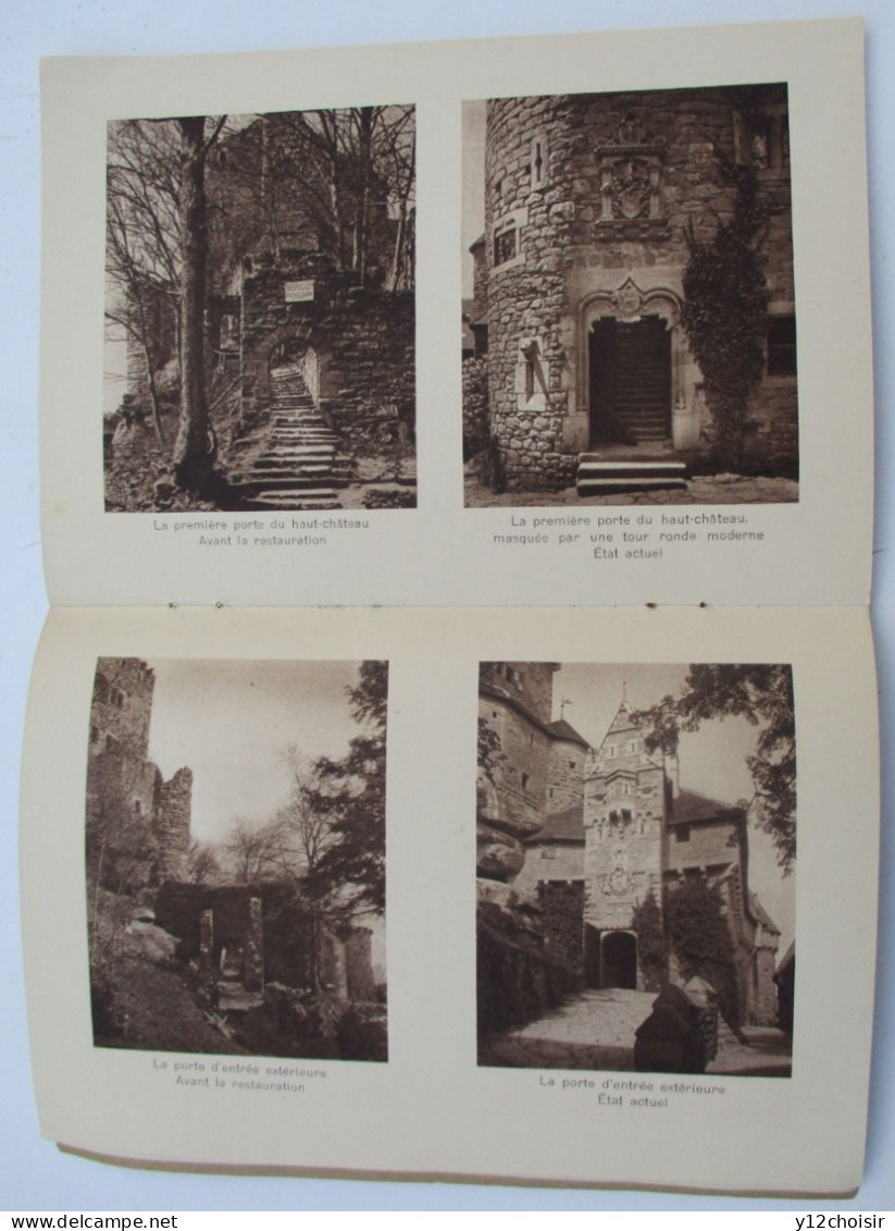 LIVRET GUIDE 1922 DU CHATEAU FORT DU HAUT-KŒNIGSBOURG ALSACE BAS-RHIN ORSCHWILLER  GUILLAUME II