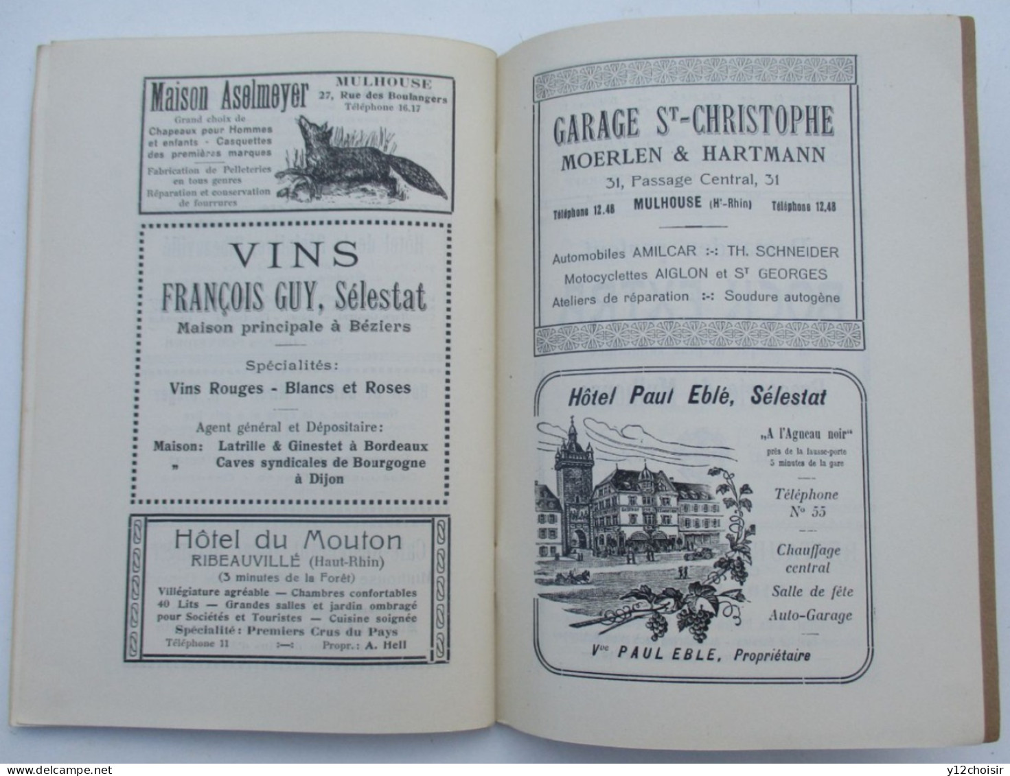 LIVRET GUIDE 1922 DU CHATEAU FORT DU HAUT-KŒNIGSBOURG ALSACE BAS-RHIN ORSCHWILLER  GUILLAUME II