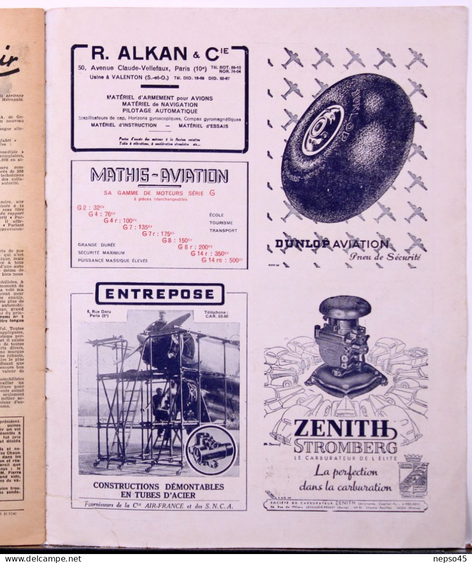 Avion.Revue " L'Air " 1946.premiers Contacts Aviation Américaine.Percival Protoctor V.Orly.Aéroport Mondial.Fédération. - Aviation