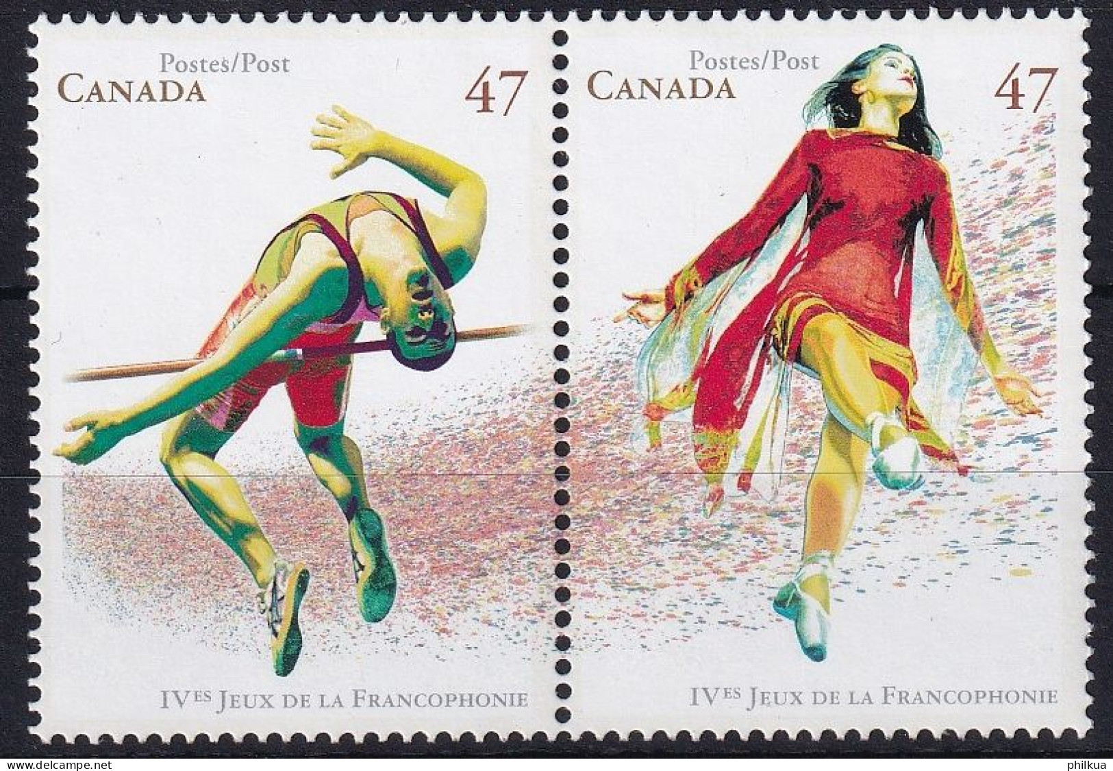 MiNr. 1971 - 1972 Kanada (Dominion) 2001, 28. Febr. Spiele Der Frankophonen Länder, Ottawa - Postfrisch/**/MNH - Neufs