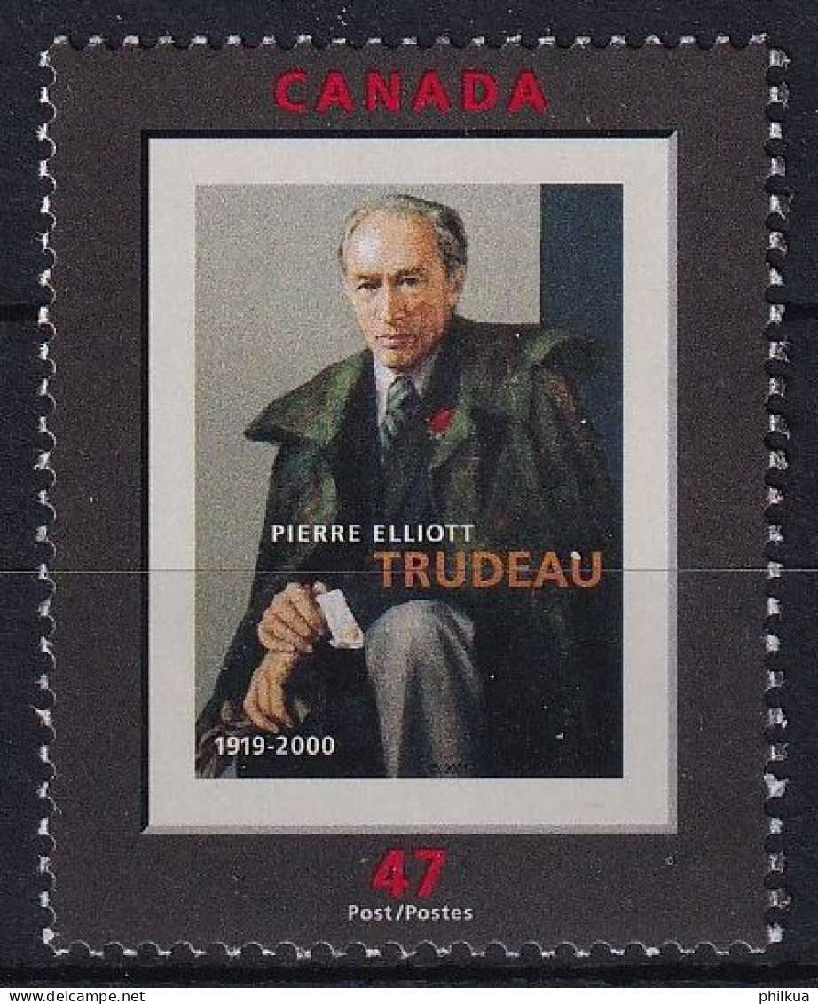 MiNr. 1994 Kanada (Dominion) 2001, 1. Juli. 1. Todestag Von Pierre Elliott Trudeau Postfrisch/**/MNH - Neufs