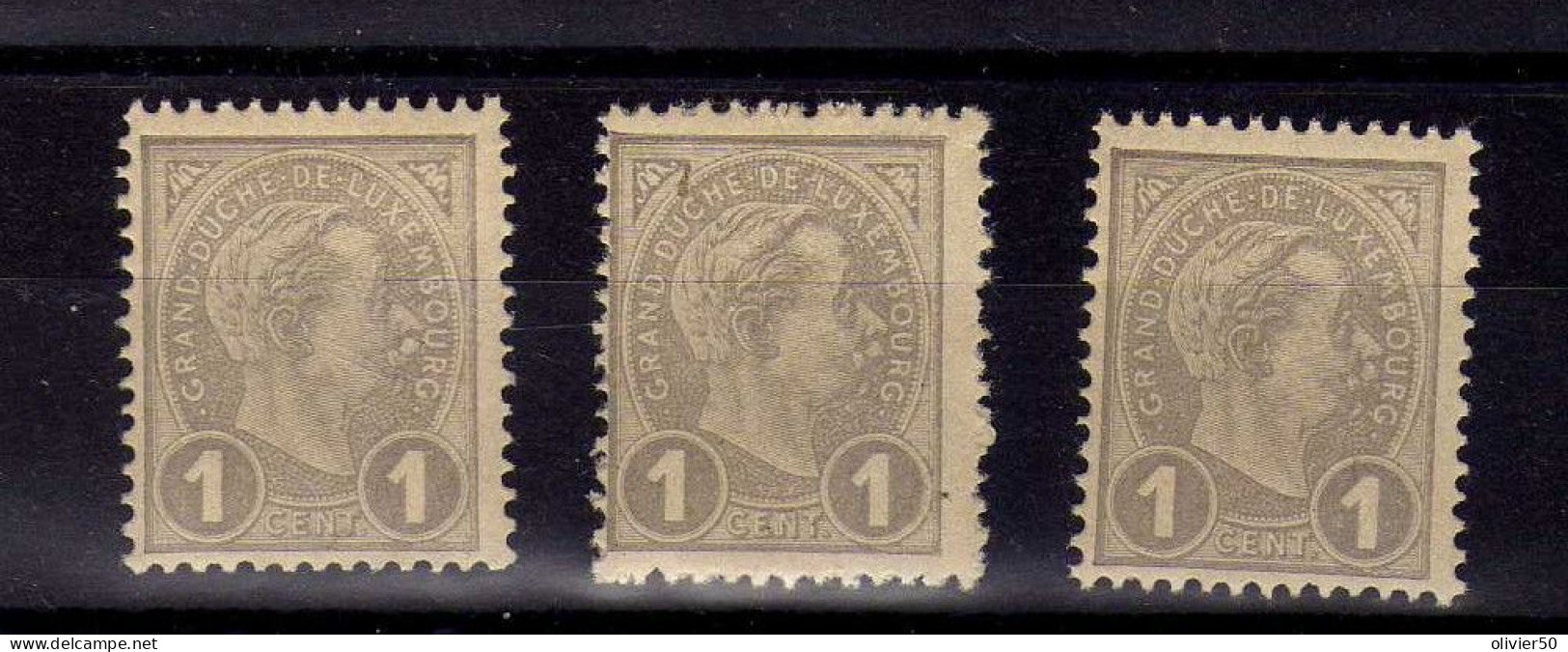 Luxembourg (1895) - 1 C. Grand-Duc Adolphe Neufs** - MNH - 1895 Adolphe Right-hand Side