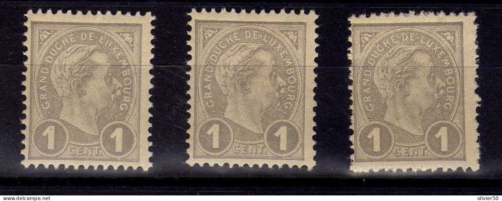 Luxembourg (1895) - 1 C. Grand-Duc Adolphe Neufs** - MNH - 1895 Adolphe Rechterzijde