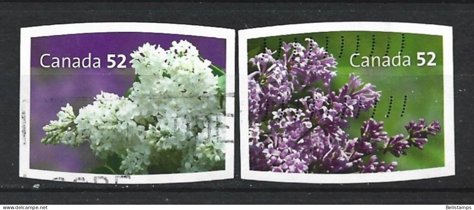 Canada 2007. Scott #2207-8 (U) White And Purple Lilacs  *Complete Set* - Oblitérés