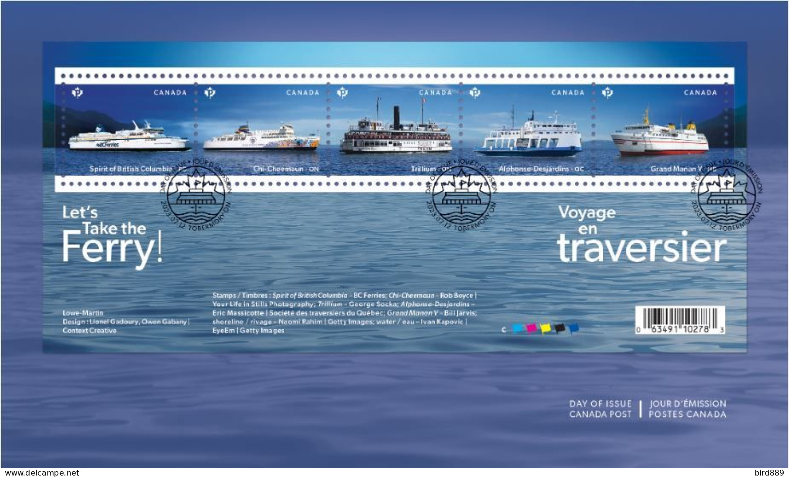 2023 Canada Boats Ferry Flag FDC See Both Images - 2011-...