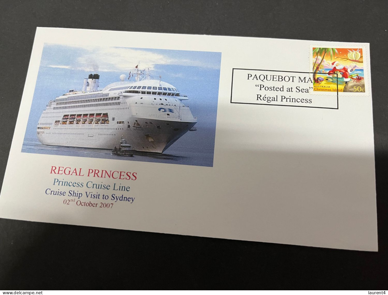 16-7-2023 (2 S 24) Cruise Ship Cover - MV Regal Princess (2007)  - 3 Of 8 - Autres (Mer)