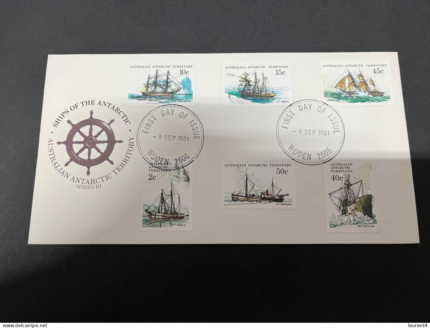 16-7-2023 (2 S 25) Australia AAT FDC Cover - 1981 (sail Ships) - FDC