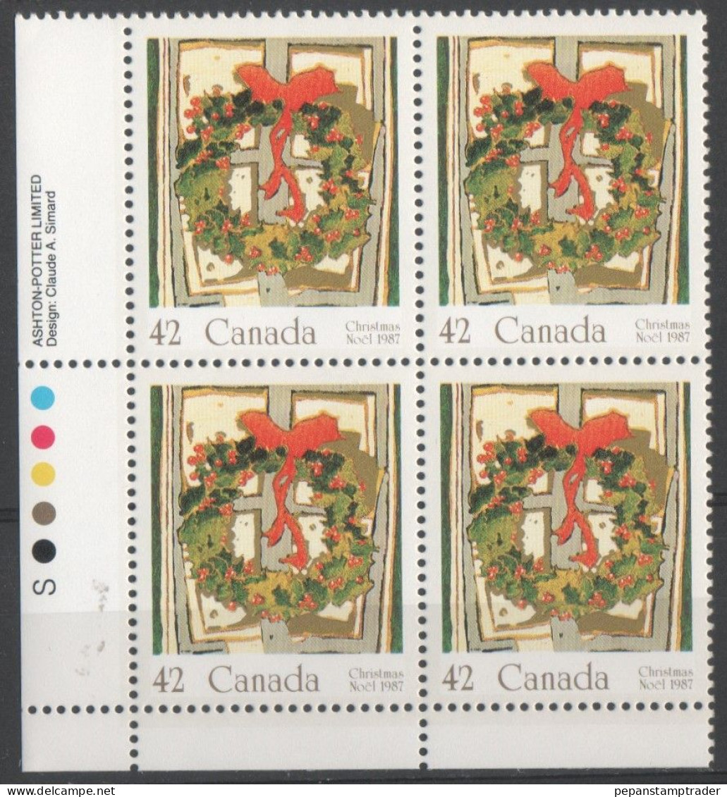 Canada - #1149 - MNH PB  Of 4 - Plattennummern & Inschriften