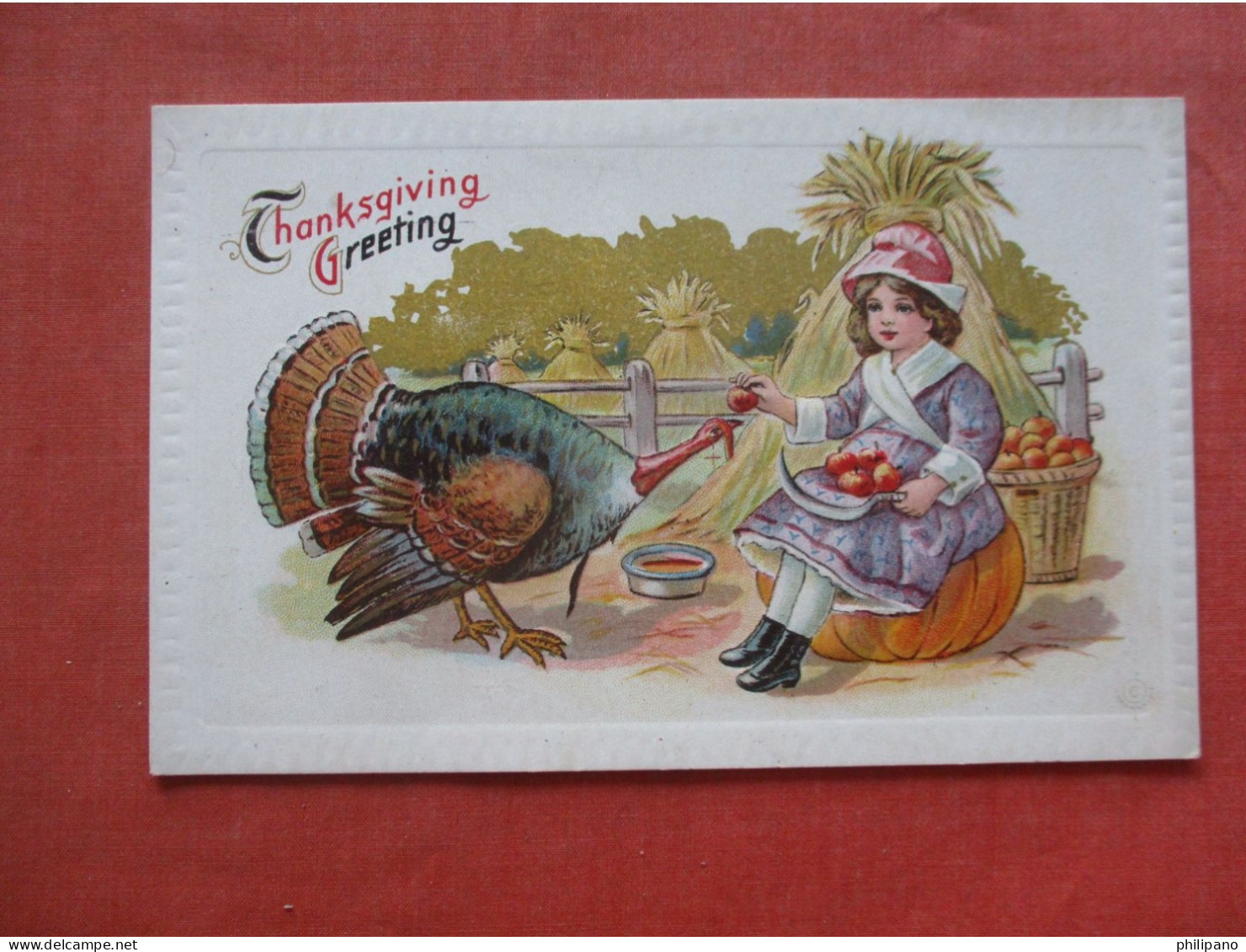 Embossed Thanksgiving  Ref 6134 - Thanksgiving