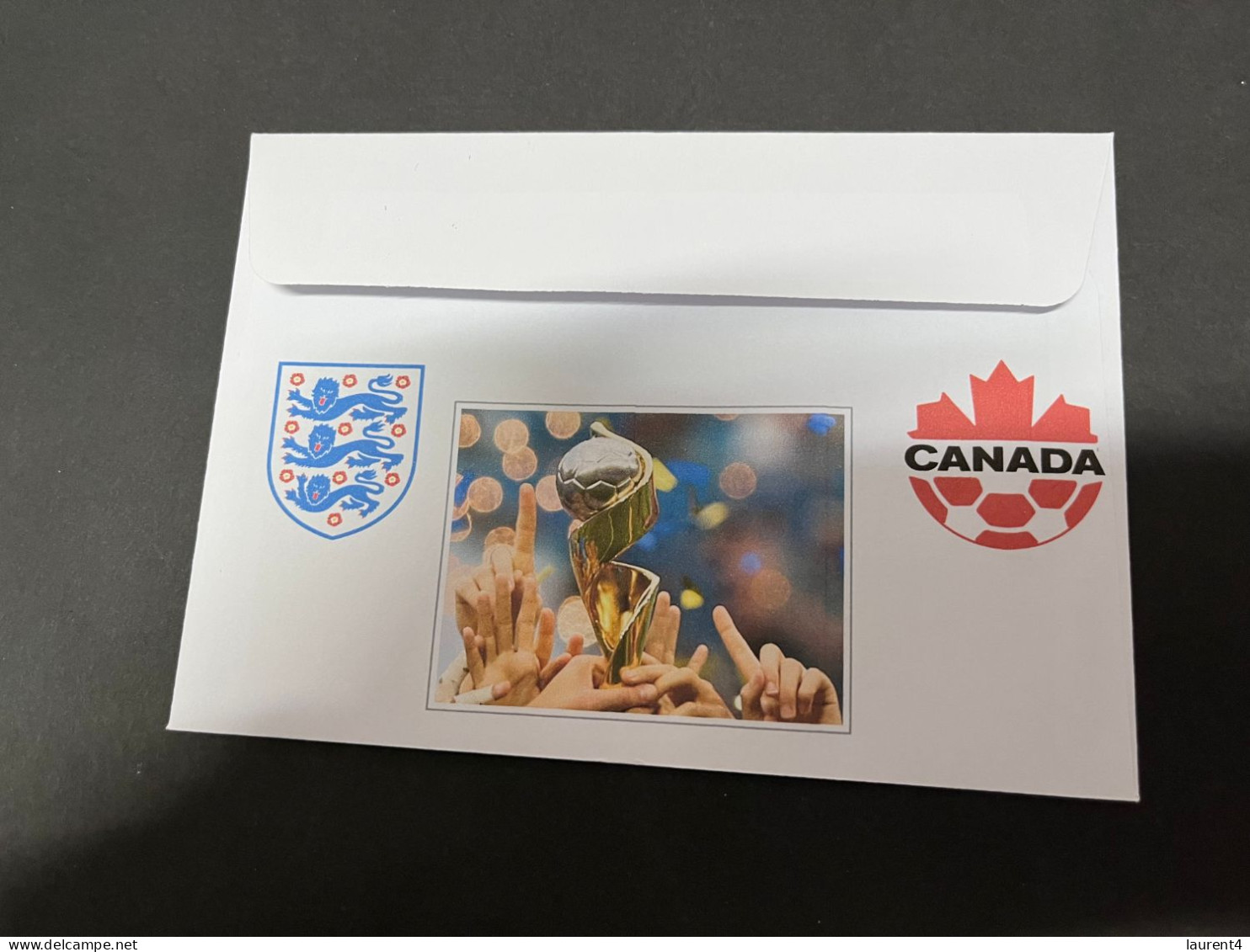 16-7-2023 (2 S 25 A) Women's Football World Cup ($1.20 FIFA Mascot Stamp) FIFA Friendly Final - UK (0) Canada (0) - 2 Dollars