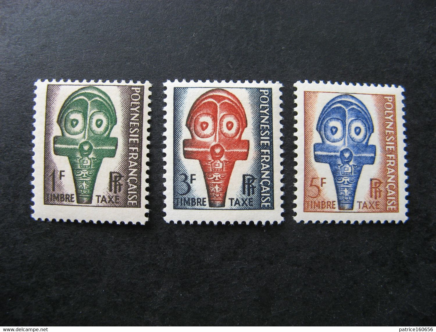 Polynésie:  TB Série Timbres - Taxe  N° 1 Au  N° 3, Neufs XX. - Timbres-taxe