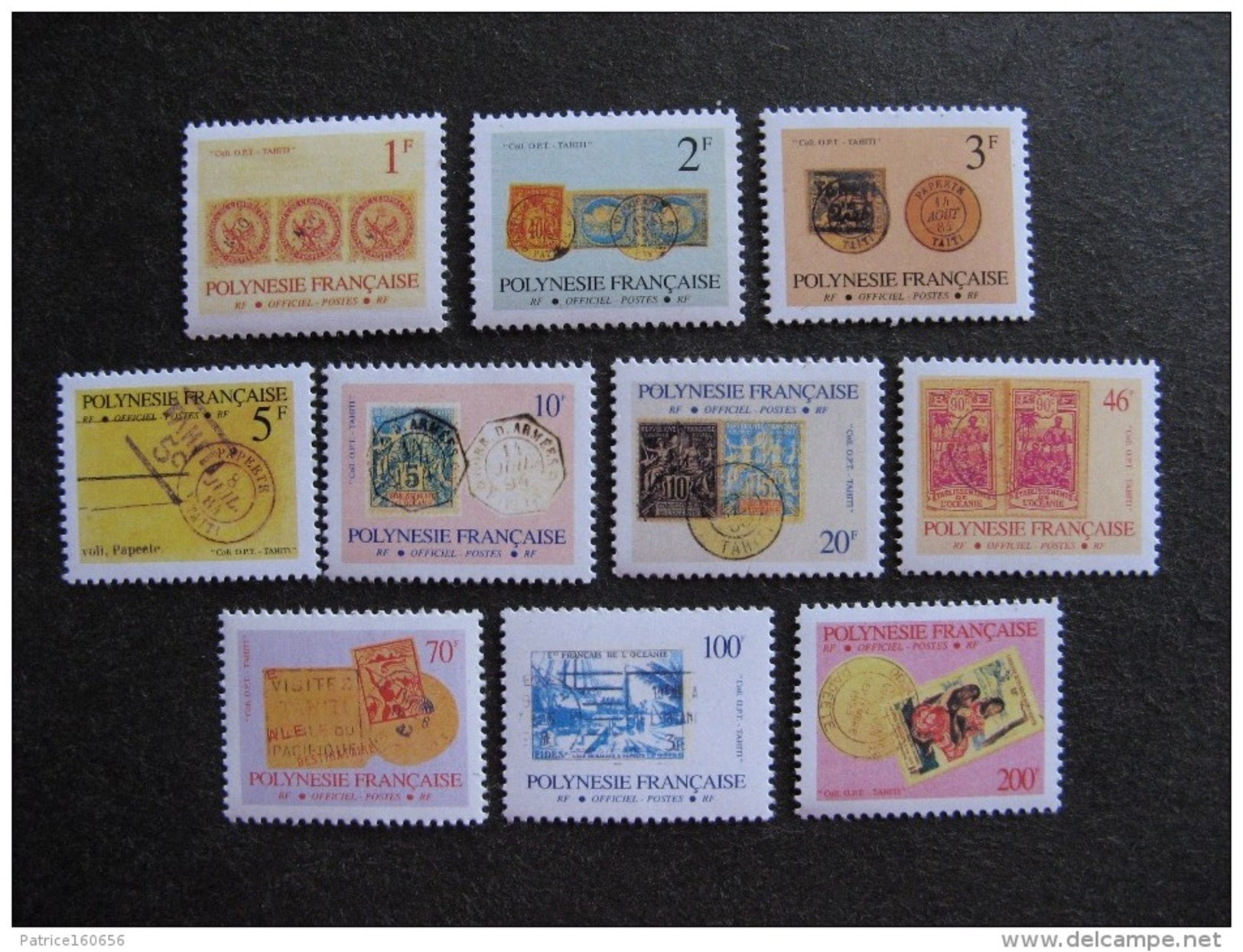 Polynésie:  TB Série Timbres De Service N° 16 Au  N° 25, Neufs XX. - Officials