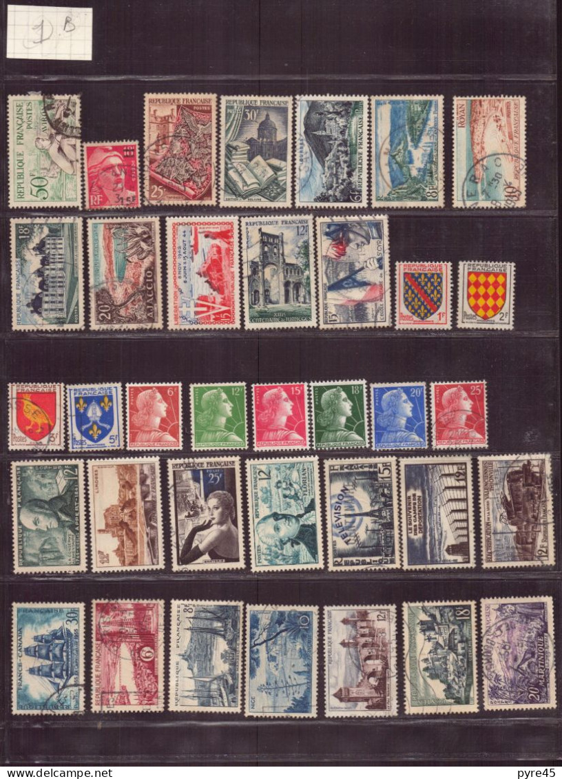 FRANCE 1953 / 6 LOT DE 47 TIMBRES ** / * / OBLITERES LOT 308 - Other & Unclassified
