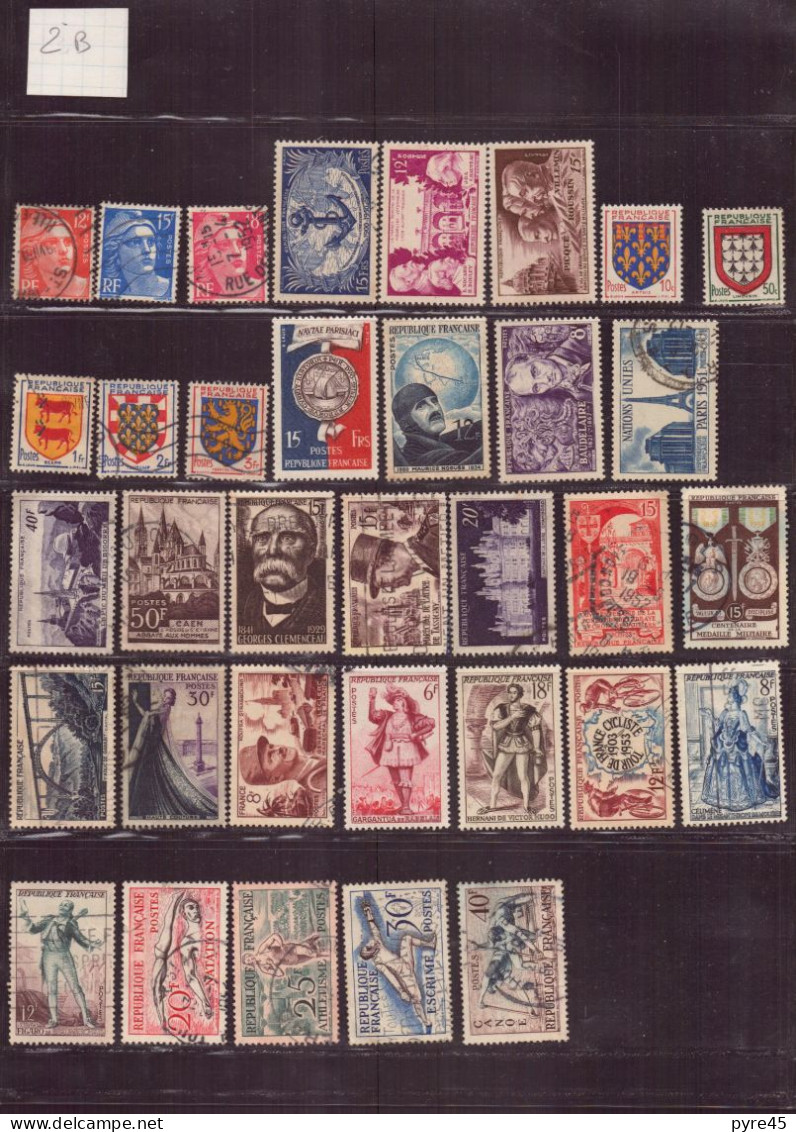 FRANCE 1949 / 53 LOT DE 70 TIMBRES ** / * / OBLITERES LOT 310 - Otros & Sin Clasificación