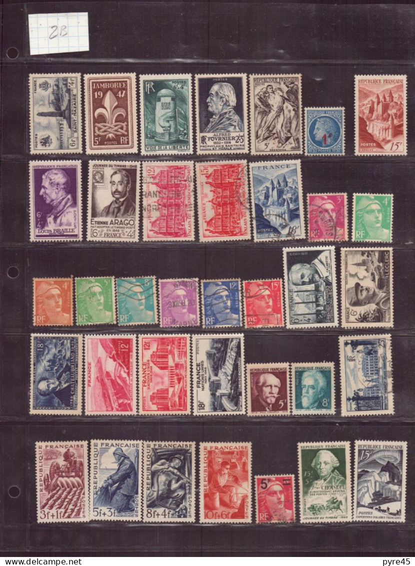 FRANCE 1945 LOT DE 72 TIMBRES ** / * / OBLITERES LOT 312 - Sonstige & Ohne Zuordnung