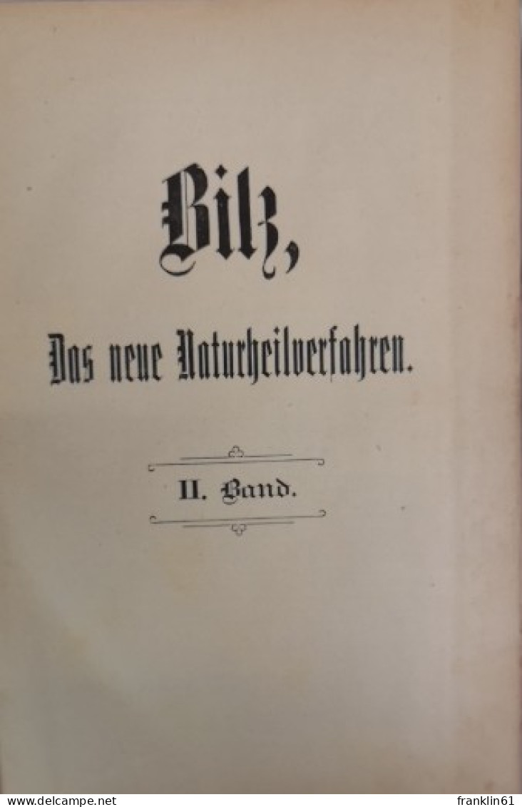 Bilz. Das Neue Naturheilverfahren. II. Band. - Glossaries