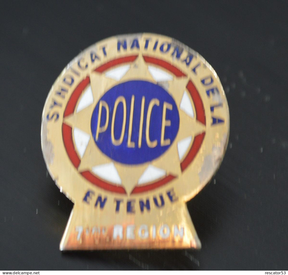 Pin's Police Nationale Syndicat En Tenue 7 Ee Région - Police
