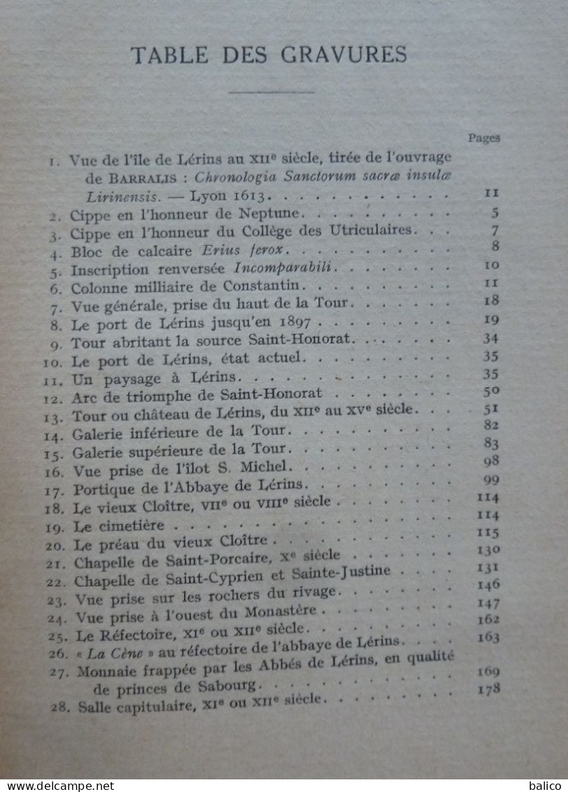 L'Ile & L'ABBAYE De LÉRINS 1929 - Par Un Moine De LÉRINS - 3ème édition - Côte D'Azur