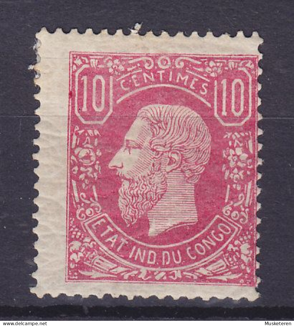 Belgian Congo 1886 Mi. 2 A, 10c. Leopold II., MH* - 1884-1894