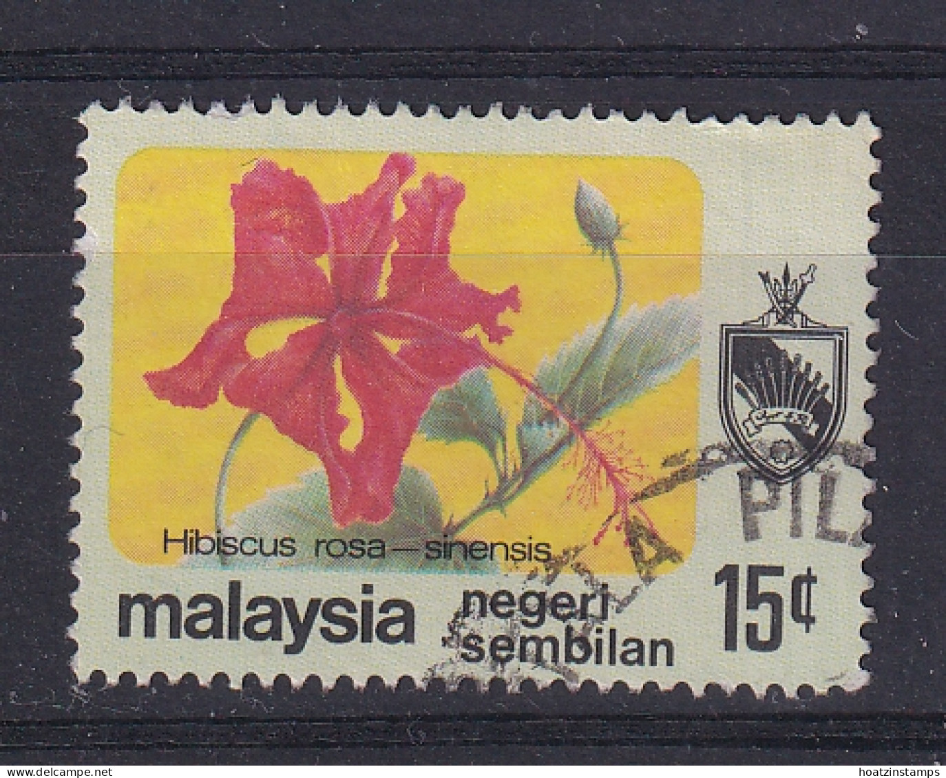 Negri Sembilan: 1979   Flowers     SG107    15c   [with Wmk]   Used - Negri Sembilan