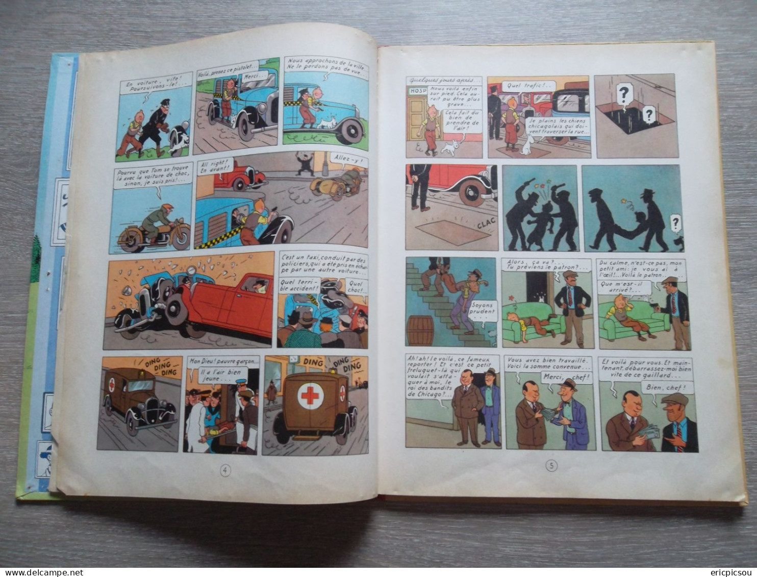 Tintin " En Amérique " B30 1961 ( Lire )