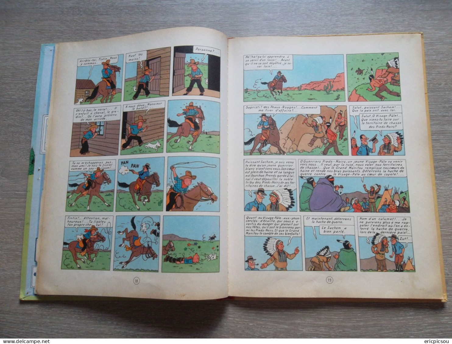 Tintin " En Amérique " B30 1961 ( Lire )