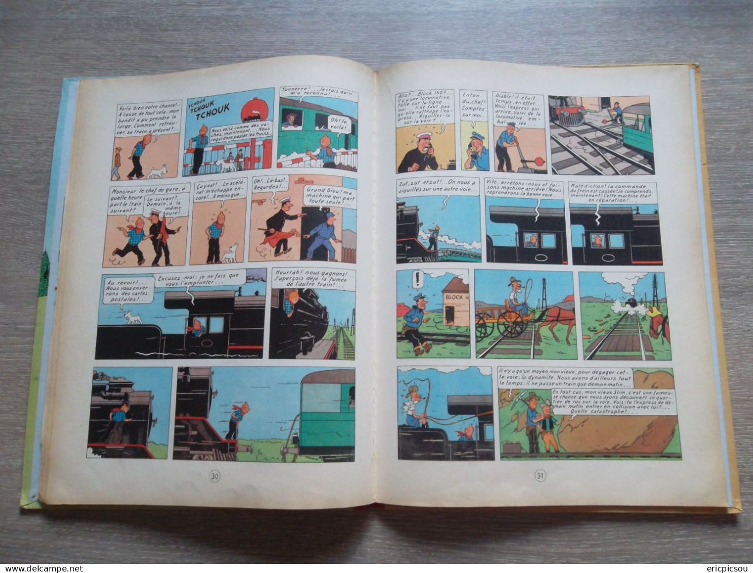 Tintin " En Amérique " B30 1961 ( Lire )