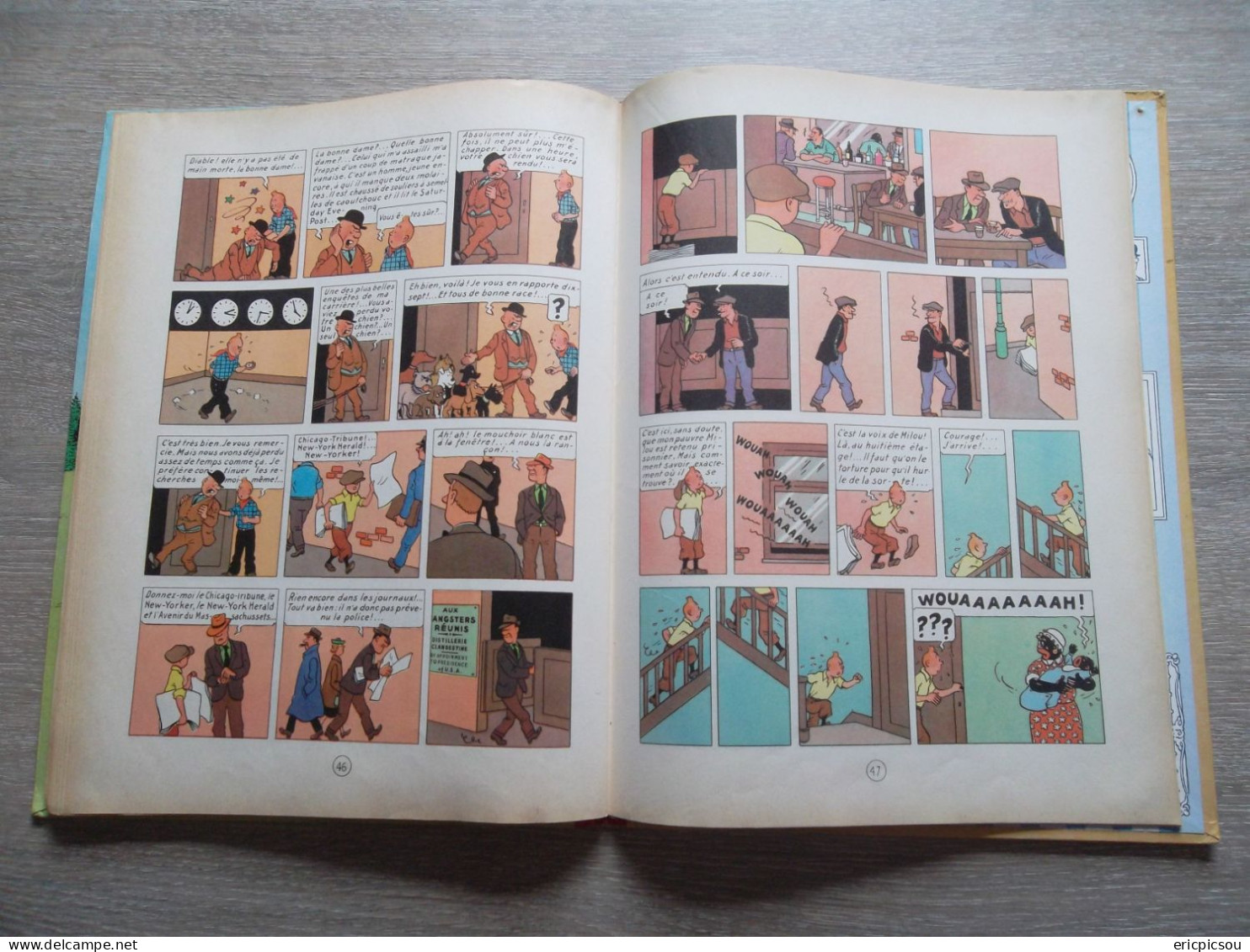 Tintin " En Amérique " B30 1961 ( Lire )