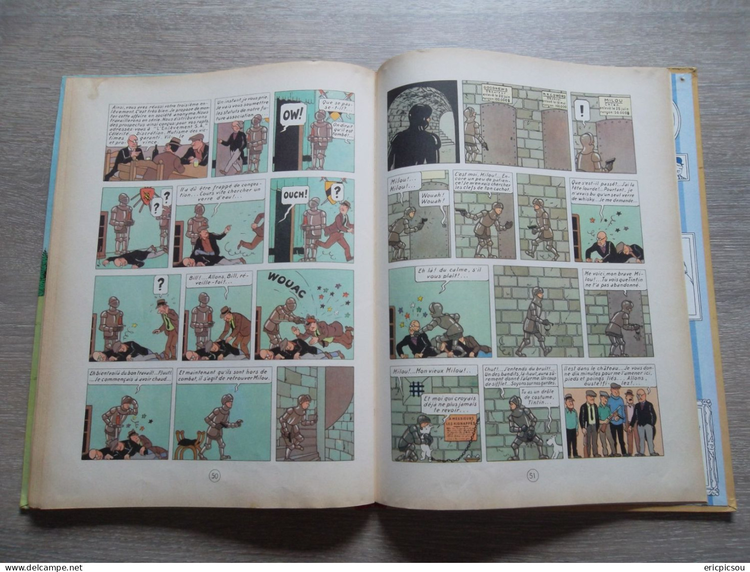 Tintin " En Amérique " B30 1961 ( Lire )